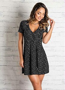 VESTIDO COM DECOTE TRANSPASSADO POA