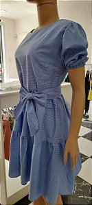 VESTIDO XADREZ COM MANGA
