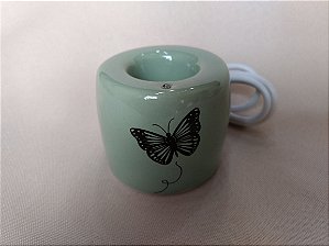 Aromatizador Eletrônico USB Borboletas Pretas - Verde Cara