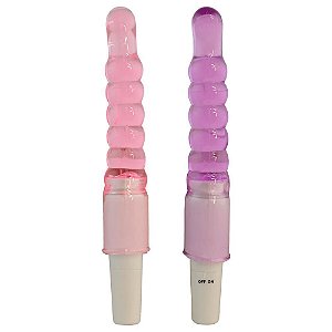 Vibrador jelly bastão ondulado