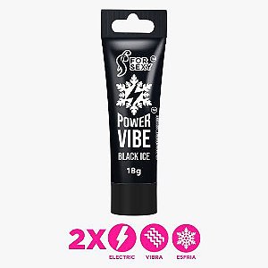 Power Vibe Black Ice Vibrador Líquido 18g For Sexy