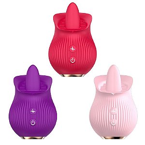 Estimulador Clitoriano Língua - apenas rosa -