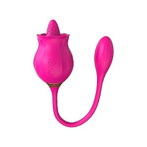 Vibrador de Ponto G e Clitóris com Pulsação - Snak Tongue - SI