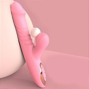 Lilo Vibrador Ponto G e Clitóris com 10 Modos de vibração, vai e vem e linguinha.