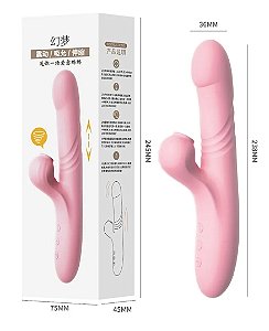 Lilo Vibrador Ponto G e Clitóris com 10 Modos de Vibração e Pulsação