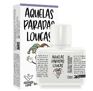 Gel Aquelas paradas loucas masculino com sensação de aumento peniano 15ml - segred love