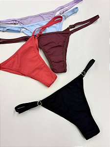 Calcinha fio com regulagem de coração tamanho único