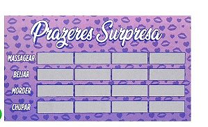 Raspadinha Prazeres Surpresa Unitária Sensual Love
