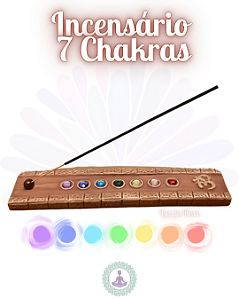 Incensário Resina 7 Chakras