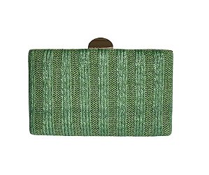 Bolsa Clutch Textura Verde