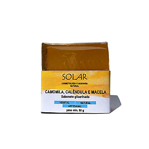 Sabonete glicerinado Camomila, Calêndula e Macela