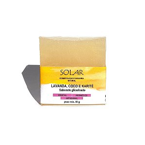 Sabonete glicerinado Lavanda, Coco e Karité