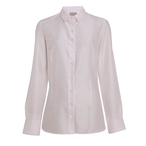 Camisa Feminina Dudalina ML Slim Tricoline Rosa Claro - 5301 - Estrela Mix  - Uma Loja Completa