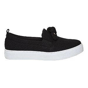 Tênis Feminino Santa Lolla Slip On Preto - 01AC - Estrela Mix - Uma Loja  Completa