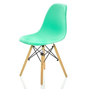 Cadeira Charles Eames Eiffel Verde Tiffany - KzaBela