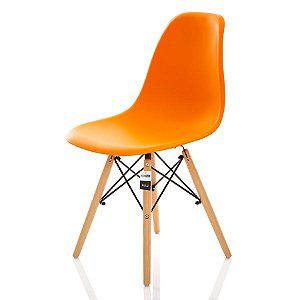 Cadeira Charles Eames Eiffel Laranja - KzaBela