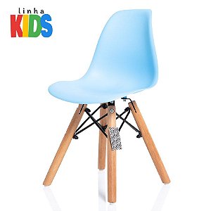 Cadeira Charles Eames Eiffel DSW KIDS - Azul - KzaBela