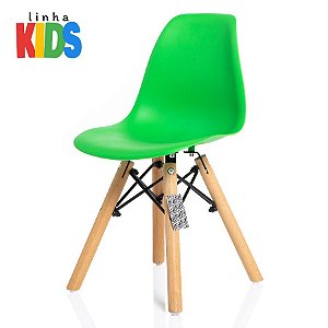 Cadeira Charles Eames Eiffel DSW KIDS - Verde - KzaBela