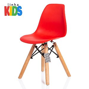 Cadeira Charles Eames Eiffel DSW KIDS - Vermelha - KzaBela
