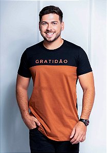 RECORTE GRATIDÃO - MASCULINA ADULTA - COR CARAMELO