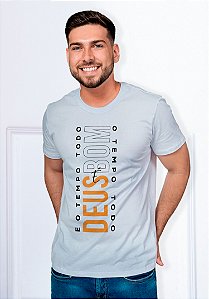 DEUS É BOM O TEMPO TODO-BRANCO - MASCULINA ADULTA