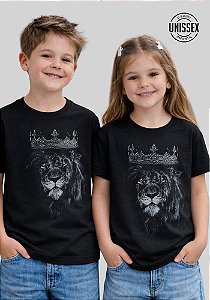 INFANTIL UNISSEX - LEÃO COROA REI - COR PRETO