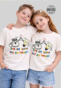 INFANTIL UNISSEX - SAL DA TERRA E LUZ DO MUNDO - COR MARFIM