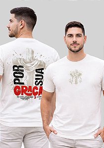T-SHIRT MASCULINA - CRUZ POR SUA GRAÇA