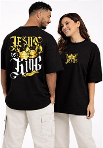 OVERSIZED - JESUS IS KING APOCALIPSE 19:16- COR PRETO