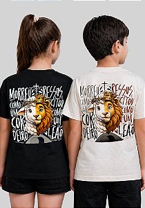 INFANTIL UNISSEX - MORREU E RESSUSCITOU COMO UM LEÃO