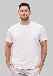 T-SHIRT MASCULINA - BASICA - COR MARFIM