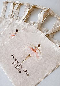 ECOBAG BOLSA DE ALGODÃO CRU - MENINA DOS OLHOS