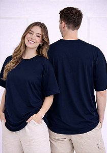 OVERSIZED - BÁSICA- COR AZUL MARINHO