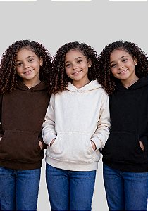 INFANTIL UNISSEX - MOLETOM CAPUZ COM BOLSO - BÁSICO