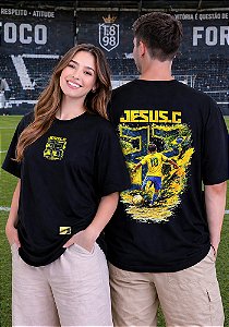 OVERSIZED - BRASIL JESUS CRISTO - COR PRETO