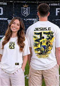 OVERSIZED - BRASIL JESUS CRISTO - COR MARFIM