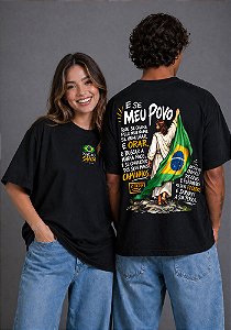 OVERSIZED - NAÇÃO SANTA - COR PRETO