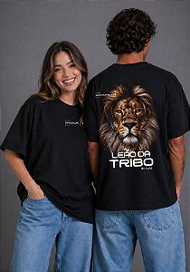 OVERSIZED - APOCALIPSE LEÃO DA TRIBO DE JUDÁ - COR PRETO