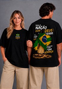 OVERSIZED - FELIZ A NAÇÃO - COR PRETO
