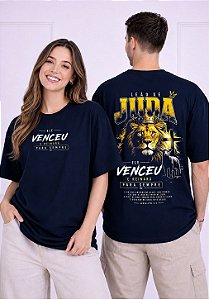 OVERSIZED - JUDÁ ELE VENCEU E REINARÁ - COR AZUL