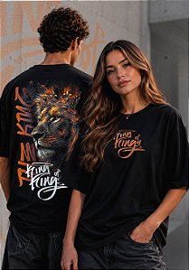 OVERSIZED - KING OF KINGS - COR PRETO