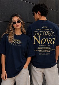 OVERSIZED - VEJAM ESTOU FAZENDO UMA COISA NOVA - COR AZUL