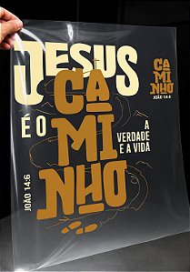 IMPRESSÃO DE DTF - JESUS É O CAMINHO - 34X41 CM