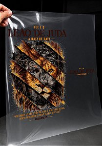 IMPRESSÃO DE DTF - A RAIZ DE DAVI LEÃO DE JUDÁ - 30X45 CM