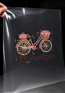 IMPRESSÃO DE DTF - BICICLETA FLORESÇA - 17X13 CM