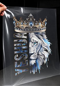 IMPRESSÃO DE DTF-LEÃO YESHUA COROA - 21X33 CM