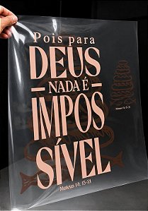 IMPRESSÃO DE DTF - CINCO PÃES E DOIS PEIXES MATEUS 14:15-21 - 36X41 CM