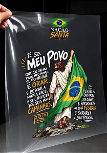 IMPRESSÃO DE DTF-NAÇÃO SANTA INFANTIL- 23X28 CM