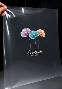 IMPRESSÃO DE DTF -FLORES ESCOLHIDA POR DEUS- 16X18 CM