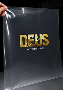 IMPRESSÃO DE DTF - DEUS É BOM- 17X09 CM
